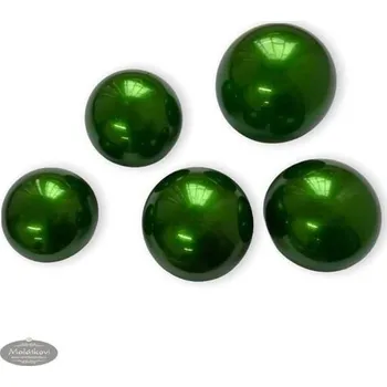 Jedlá dekorace na dort K-Decor Zelené želatinové koule (5 kusů)