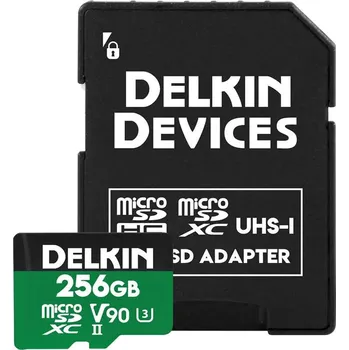 Paměťová karta Delkin microSD 256GB Power 2000x UHS-II (V90) DDMSDG2000256