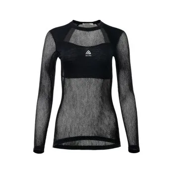 Dámské tričko Aclima WoolNet Light Crewneck Women Jet Black černá S