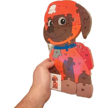 Puzzle Vzdělávací dřevěné Puzzle Tlapková patrola - Zuma