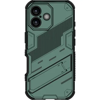 Pouzdro na mobilní telefon Odolný ochranný kryt se stojánkem pro iPhone 17 - zelený