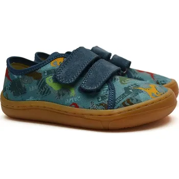 Chlapecké polobotky Barefoot bačkory FRODDO G1700379-19 dinosauři Velikost: 34