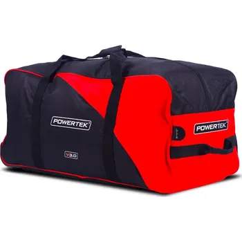 Sportovní taška Hokejová taška na kolečkách POWERTEK V3.0 Red Žák (youth)