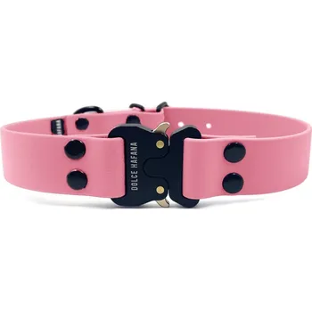 Obojek pro psa Dolce Hafana Obojek Tactical 2,5 cm Pastel Pink / Pastel Pink Velikost: S