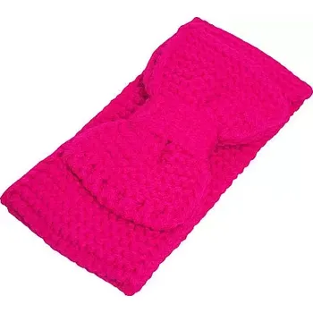 Zimní čelenka Pletená zimní čelenka - mašle