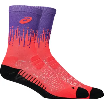 Dámské ponožky Asics Performance Run Sock Crew 3013A977503 - edo purple/flash red 35-38