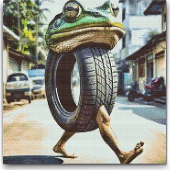 Diamantové malování Diamantové malování - Boneca Ambalabu Velikost: 50x50cm, Rámování: Pouze srolované plátno, Diamanty: Čtvercové