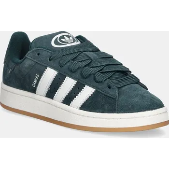 Dámské tenisky Semišové tenisky adidas Originals Campus 00S W, 38 2/3, zelená, 96X