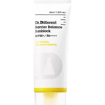 Přípravek na opalování Dr.Different - Barrier Balance Sunblock SPF50+ PA++++ - Minerální opalovací krém - 40 ml