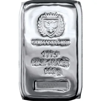 Germania Mint Stříbrný slitek litý 100 g