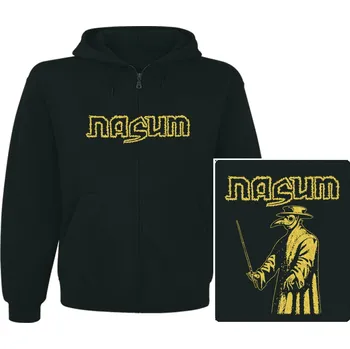 Pánská mikina mikina s kapucí a zipem Nasum - The Plague Doctor