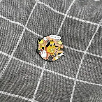 Stressful "This is fine" / Vystresované "To je v pohodě" - v kolečku (plné koček) - menší