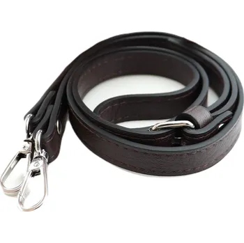 Kabelka Pro Háčkování Koženkový popruh na kabelku 110,5- 126 cm tmavě hnědý.