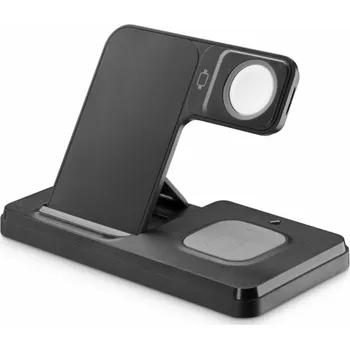 Chytré hodinky 4kom.pl Dokovací stanice pro chytré hodinky/chytrý telefon Tech Pop 8018080485701, černá