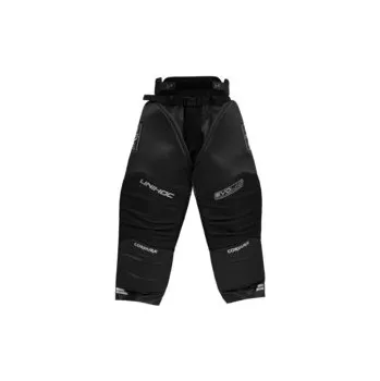 Florbalový dres Unihoc Goalie pants ALPHA EVOLAB black/silver Brankářské kalhoty XS, černá / stříbrná