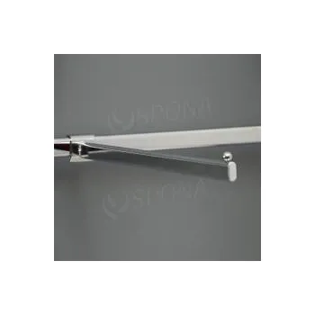 Prodejní regál VARIANT rovné rameno, délka 400 mm zesílené, chrom