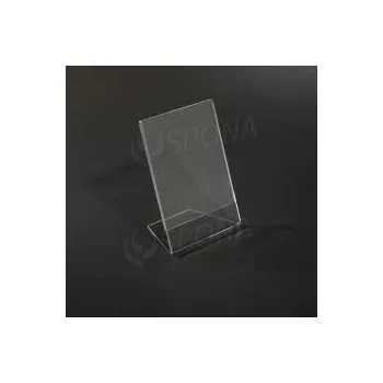Plexi L stojánek A6, na výšku i na šířku, 148 x 105 mm