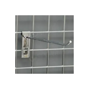 Prodejní regál SÍŤ 5 háček PRO, délka 250 mm, chrom