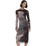 Dámské zimní šaty DESIGUAL ABYSS LACROIX Hnědá velikost XL