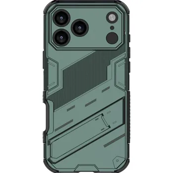 Pouzdro na mobilní telefon Odolný ochranný kryt se stojánkem pro iPhone 17 Pro Max - zelený