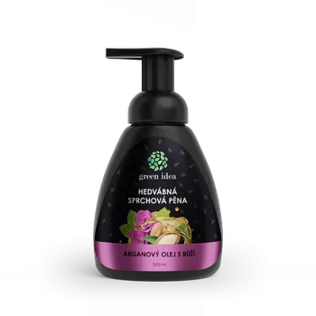 Koupelová pěna Green idea Hedvábná sprchová pěna - arganový olej s růží 300 ml
