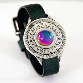 Hodiny Náramkové sluneční hodiny Tempus - duhový kámen