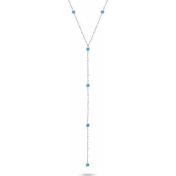 Náhrdelník Brilio Silver Úchvatný stříbrný náhrdelník s řetízkovou ozdobou NCL210WB + 2 měsíce na vrácení zboží