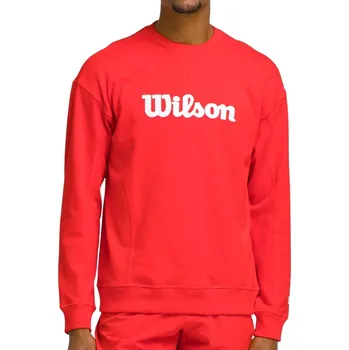 Pánská mikina Wilson M Teams Crewneck Infrared Oblečení pánské: XXL