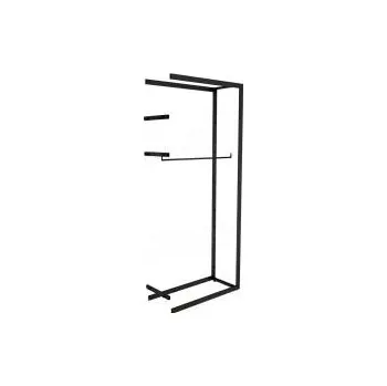 Prodejní regál Prodejní, policový systém BIGSHOP KIT 04E, 1022x442x2400x365mm,matná černá