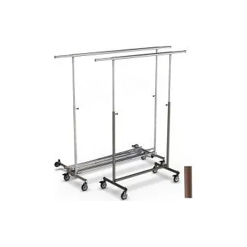 Věšák Štendr/stojan na šaty 1034, skládací, výška 130-200cm,šířka 150-210cm,bronz a chrom