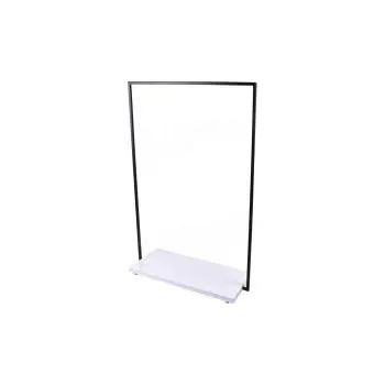 Věšák Prodejní systém CUADRO, 110, štendr 1000x1450 mm, bílá deska, antracit