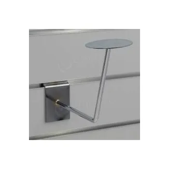 Prodejní regál SLAT držák klobouků 150 mm, chrom