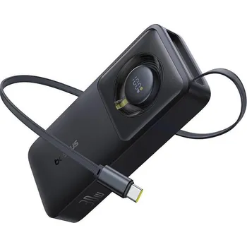 Powerbanka Powerbanka Baseus OS Free2Pull 10000mAh, 30W, s kabelem USB-C černá