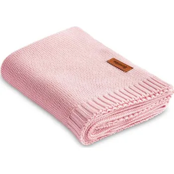 Dětská deka SENSILLO BAMBUSOVÁ/BAVLNĚNÁ PŘIKRÝVKA 80X100 CM RŮŽOVÁ