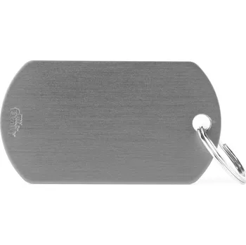 psí známka DOGG Známka pro psa Velká Šedá Military Aluminium + GRAVÍROVÁNÍ ZDARMA