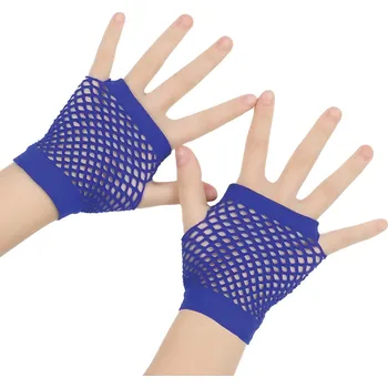 Rukavice Krátké síťované rukavice - modré