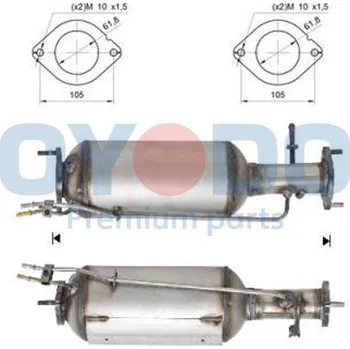 Filtr pevných částic Oyodo 20N0006-OYO Filtr sazových částic, výfukový systém (20N0006-OYO)
