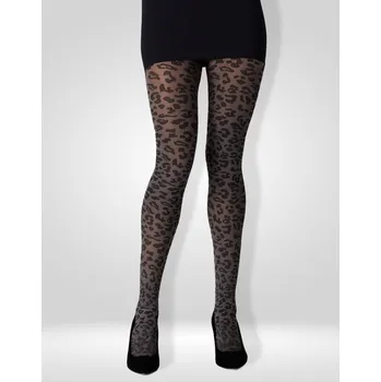Dámské punčochy Punčochy - s leopardím vzorem