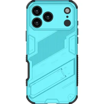 Pouzdro na mobilní telefon Odolný ochranný kryt se stojánkem pro iPhone 17 Pro Max - modrý