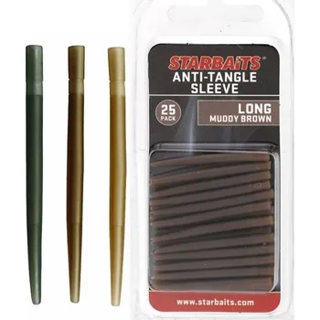 Starbaits Převleky Anti Tangle Sleeve Long 4cm/25ks Varianta: Hnědá