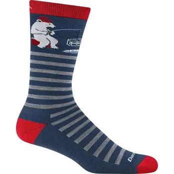 Pánské ponožky Darn Tough Wild Life Crew Velikost ponožek: 41-42,5 / Barva: modrá/bíla