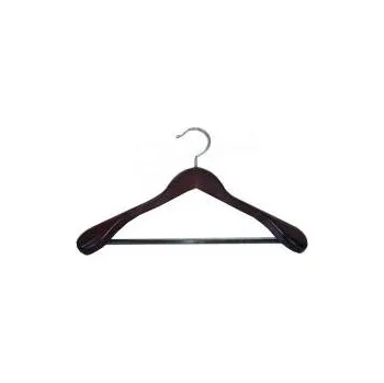 Ramínko Dřevěná ramínka/dřevěné ramínko na šaty CU9632, šířka 44,5cm,s příčkou, tmavé, 1ks