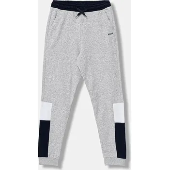 Dětské tepláky BOSS šedá barva, J52290 J52290.162.174 90X, vel. 162