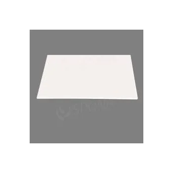 Prodejní regál Police MDF 400 x 350 x 12 mm, 4 x ABS, lesklá bílá