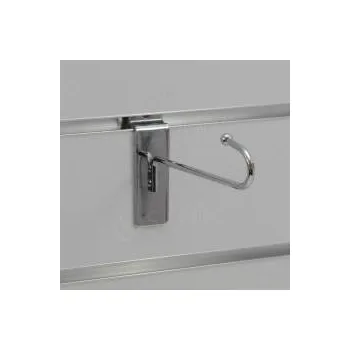 Prodejní regál SLAT hák / háček J, délka 130 mm, chrom