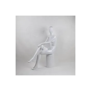 Figurína Figurína, manekýna dámská Portobelle 033G, abstraktní lesklá bílá