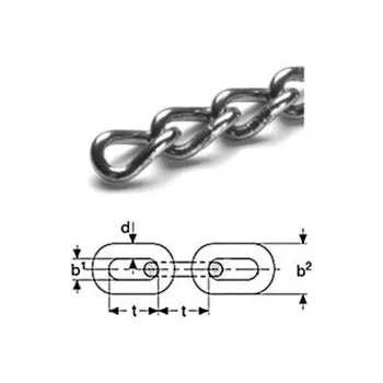 Řetěz na kolo řetěz 4x17.5x50m ZINEK kroucený