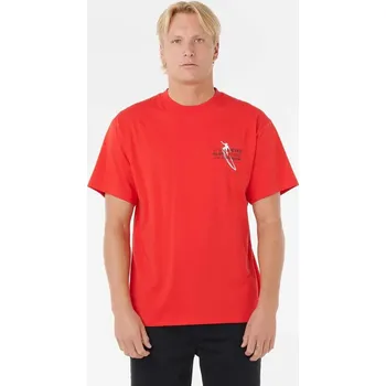 Pánské tričko Tričko Rip Curl EWG RETRO TEE Red velikost L