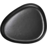 Servírovací talíř CURVE 35 cm, černá, kamenina, LIND DNA