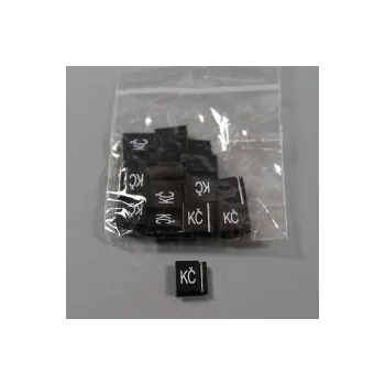 Dárková visačka Cenovky Q 6, 8 x 12 mm, náhradní znak "Kč", 20 ks